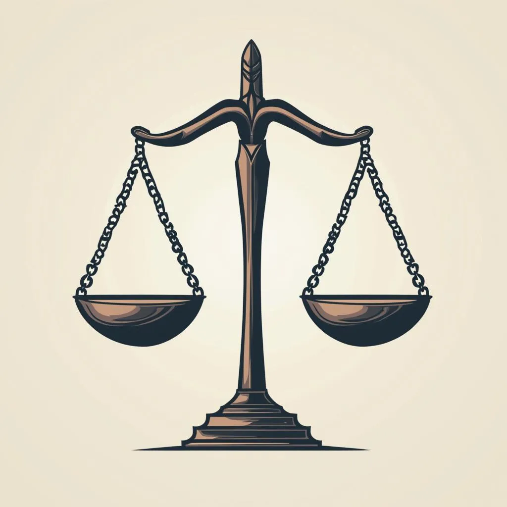 Balance symbolisant l'équité
